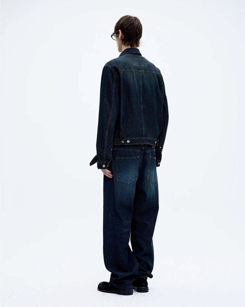 Twill Wash Brushed Jeans