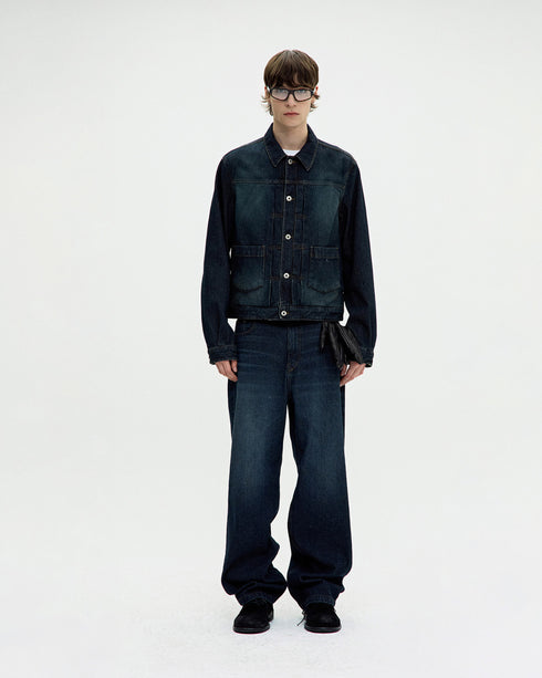 Type 2 Twill Washed Trucker Jacket