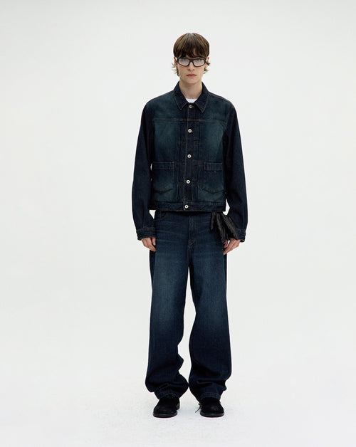 Type 2 Twill Washed Trucker Jacket