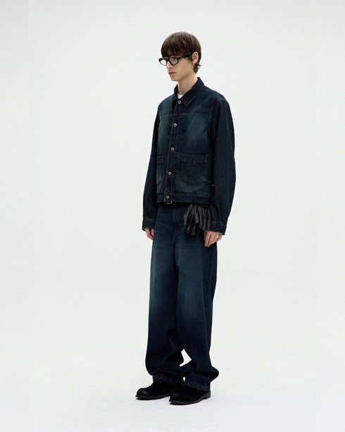 Type 2 Twill Washed Trucker Jacket