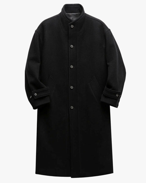 Virgin Wool High Neck Coat