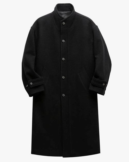 Virgin Wool High Neck Coat