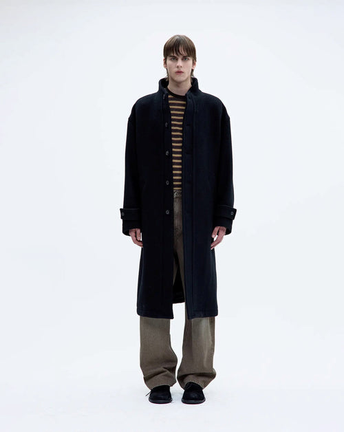 Virgin Wool High Neck Coat