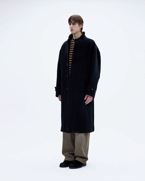 Virgin Wool High Neck Coat