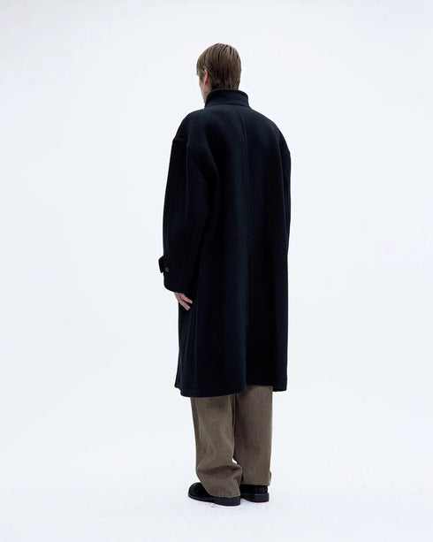 Virgin Wool High Neck Coat