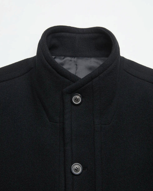 Virgin Wool High Neck Coat