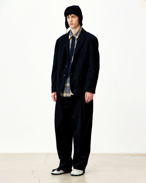 Washed Cotton 3-Button Blazer