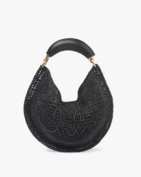 Summer Banana Raffia Shoulder Bag