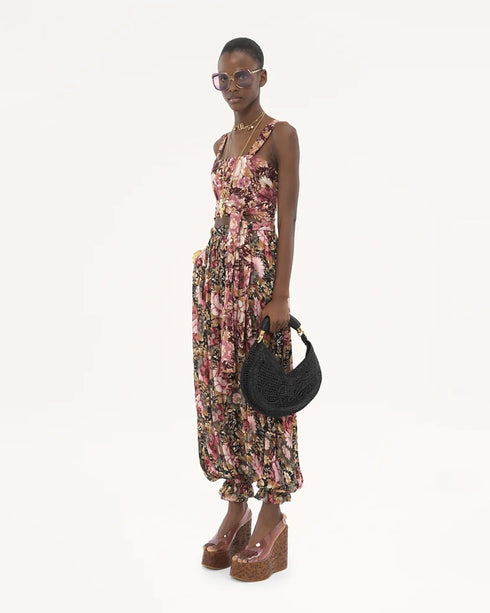 Summer Banana Raffia Shoulder Bag