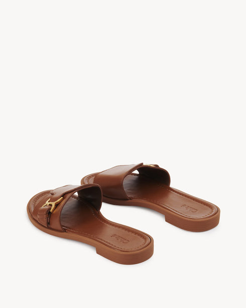 Marcie Leather Slide