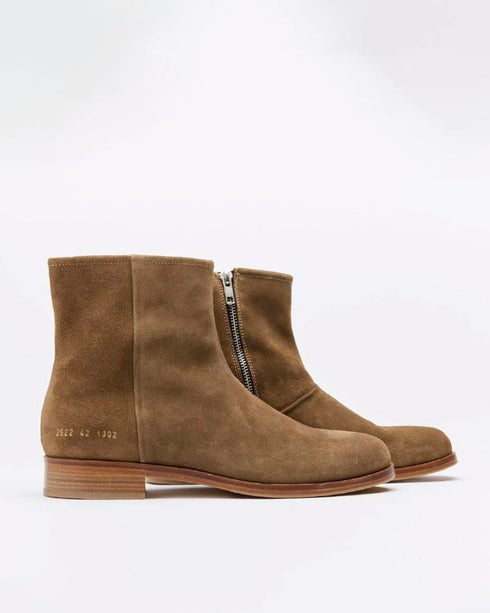 Zipper Boot in Suede