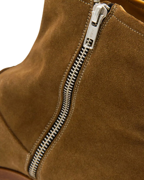 Zipper Boot in Suede