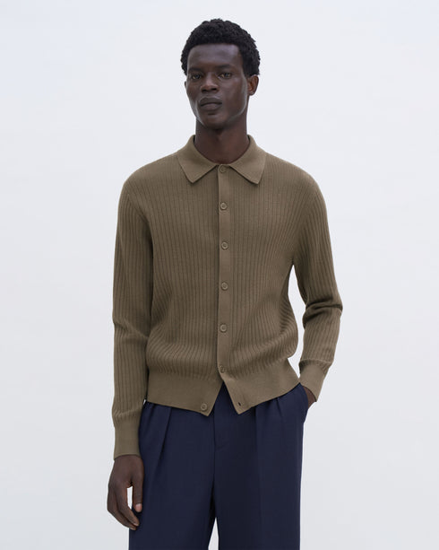 Cotton Merino Knit Shirt