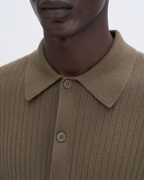 Cotton Merino Knit Shirt