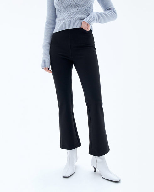 Flared Jersey Trousers