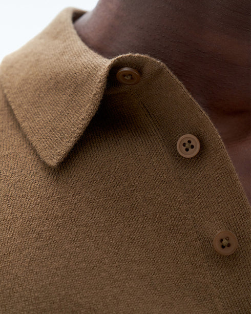 Knitted Merino Polo Shirt