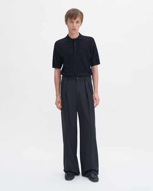 Wide Wool Trousers