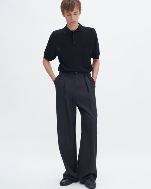 Wide Wool Trousers