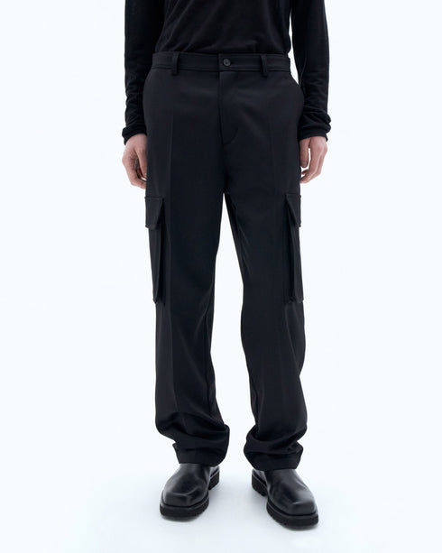 Wool Twill Cargo Pants