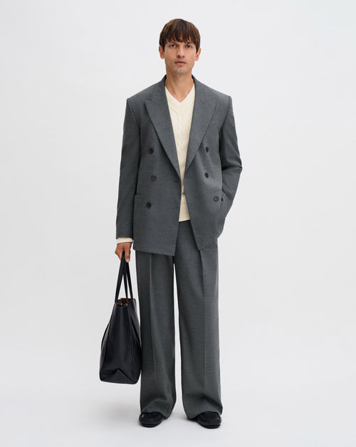 Michael Pinstripe Blazer