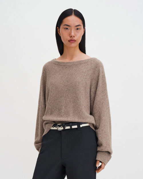 Wool Yak Boatneck Sweater