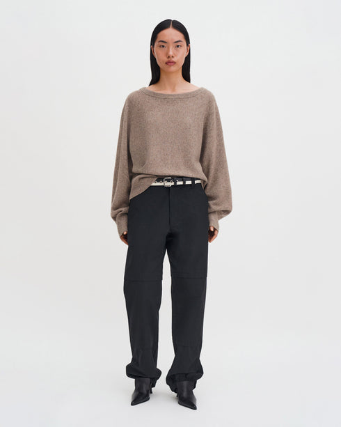 Wool Yak Boatneck Sweater