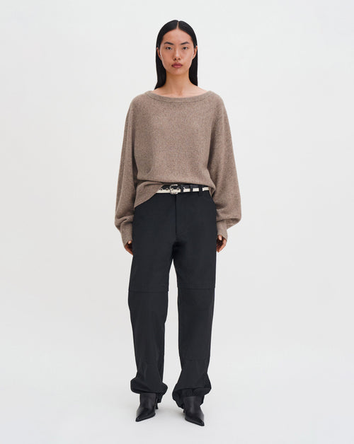 Wool Yak Boatneck Sweater