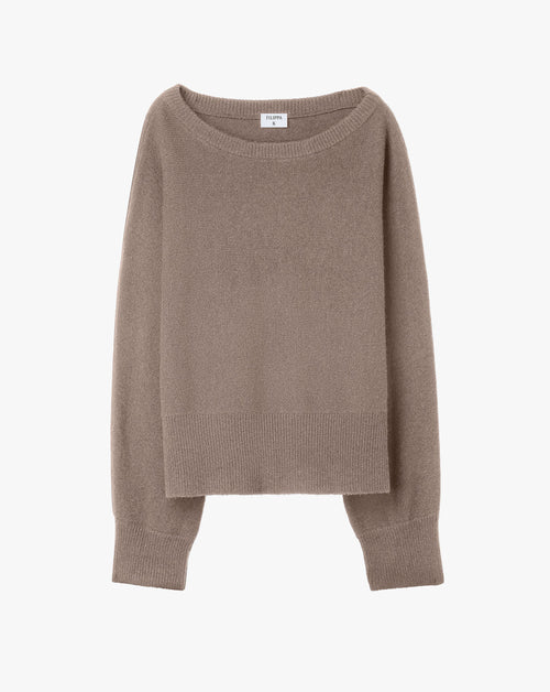 Wool Yak Boatneck Sweater