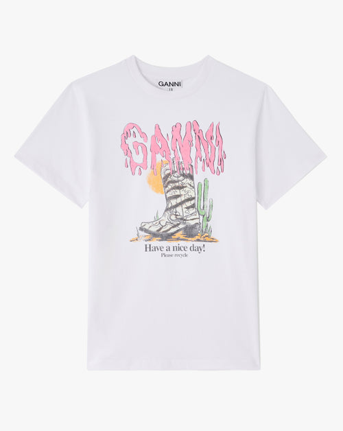 Western Zebra Boot Print T-Shirt