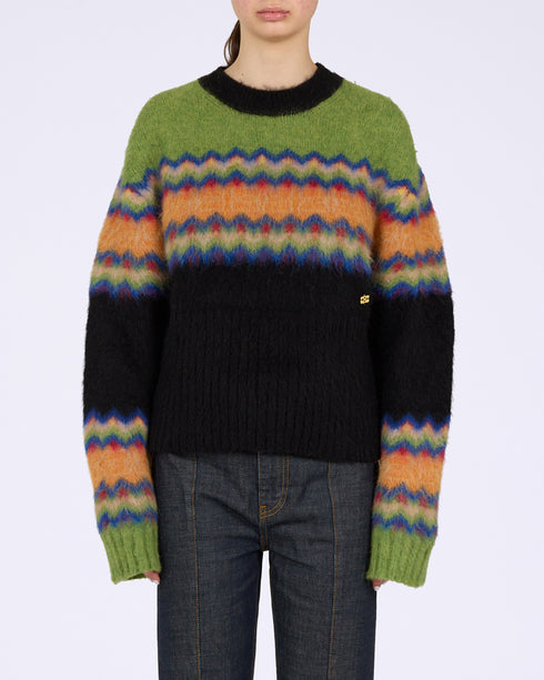 Brushed Alpaca Fairisle Sweater