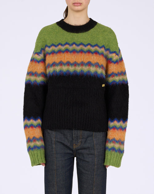 Brushed Alpaca Fairisle Sweater