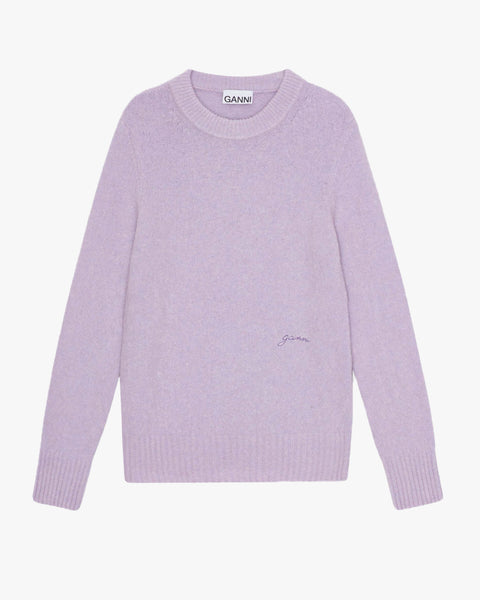 Brushed Alpaca Sweater GANNI WORKSHOP