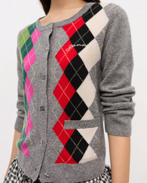 Cashmere Wool Mix Cardigan