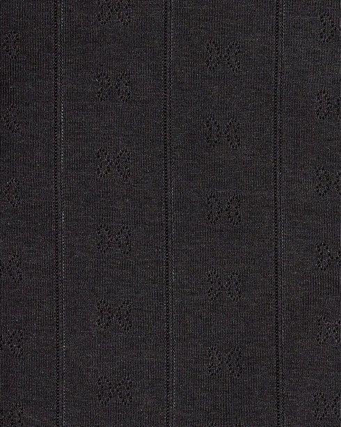 Pointelle Rib Jersey Cardigan