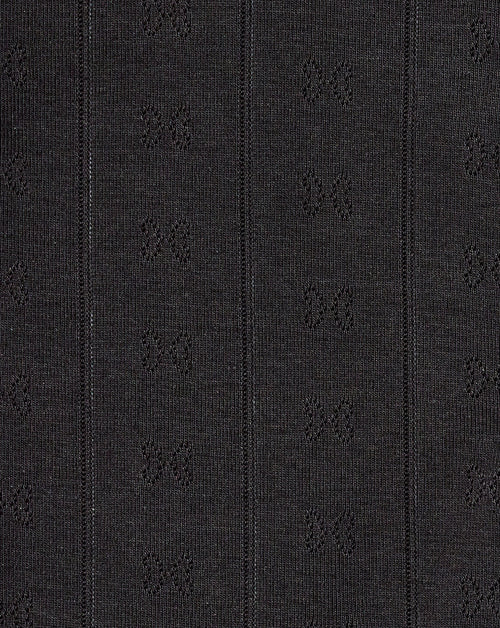 Pointelle Rib Jersey Cardigan