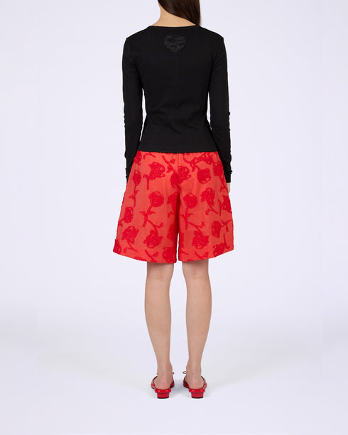 Pointelle Rib Jersey Cardigan
