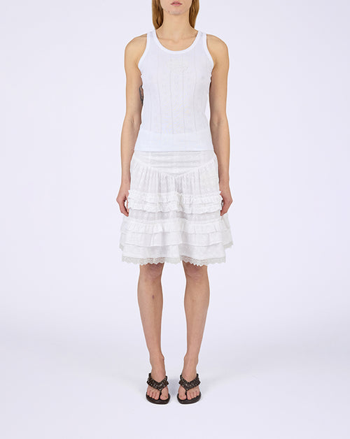 Pointelle Rib Jersey Tank Top