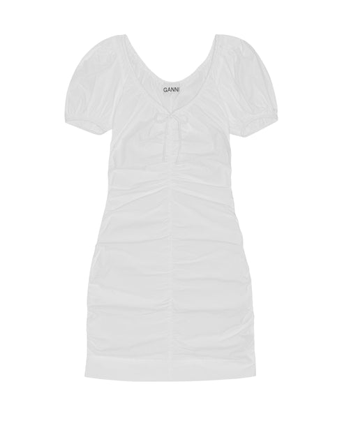 Cotton Poplin Mini Dress
