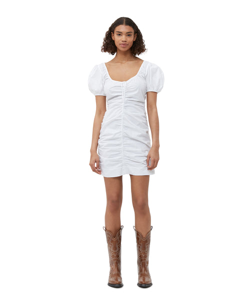 Cotton Poplin Mini Dress