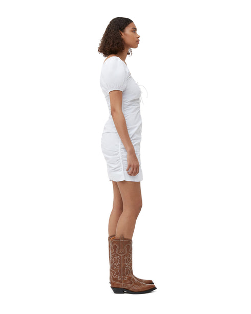 Cotton Poplin Mini Dress