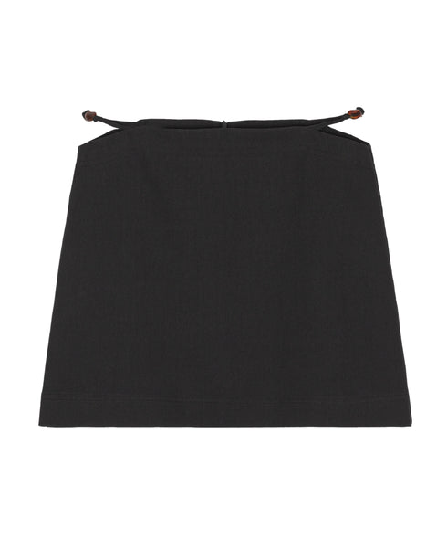 Cotton Suiting Mini Skirt