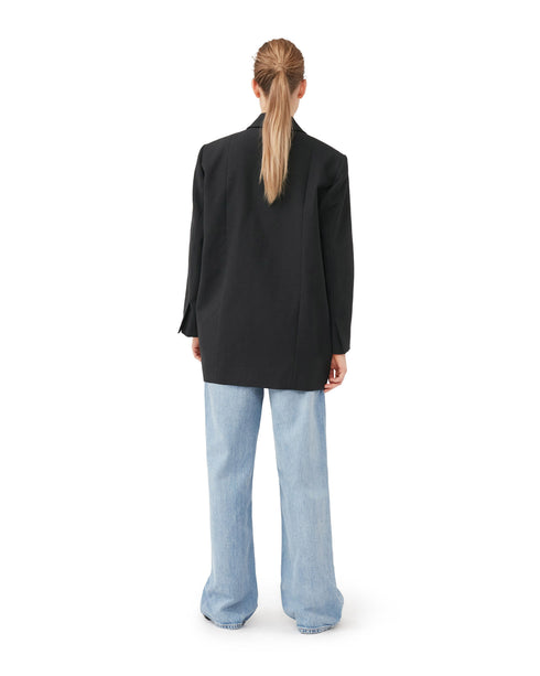 Cotton Suiting Oversized Blazer