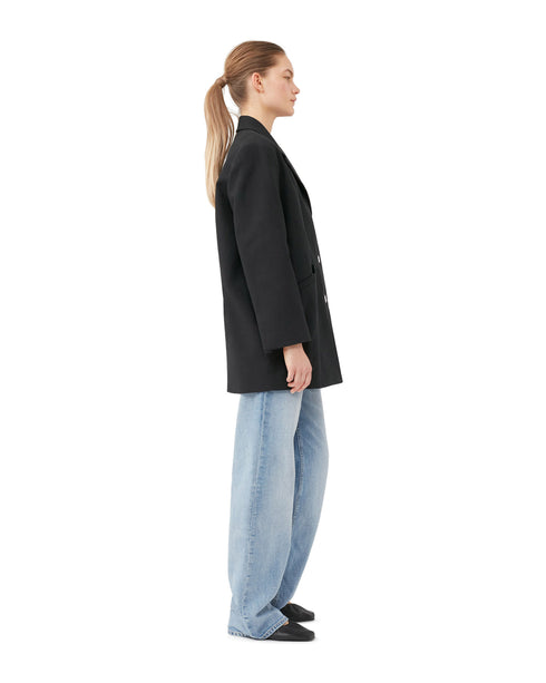 Cotton Suiting Oversized Blazer