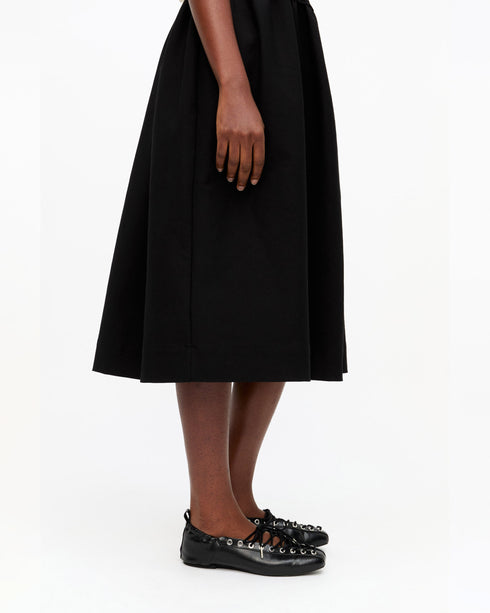 Eyelets Lace Up Ballerina - Crinkle Oleatex