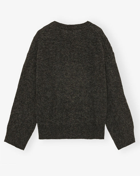 Fine Brushed Alpaca Banana Oversized Sweater
