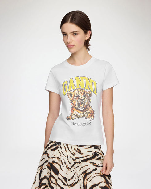 Tiger Print Baby Fit T-Shirt