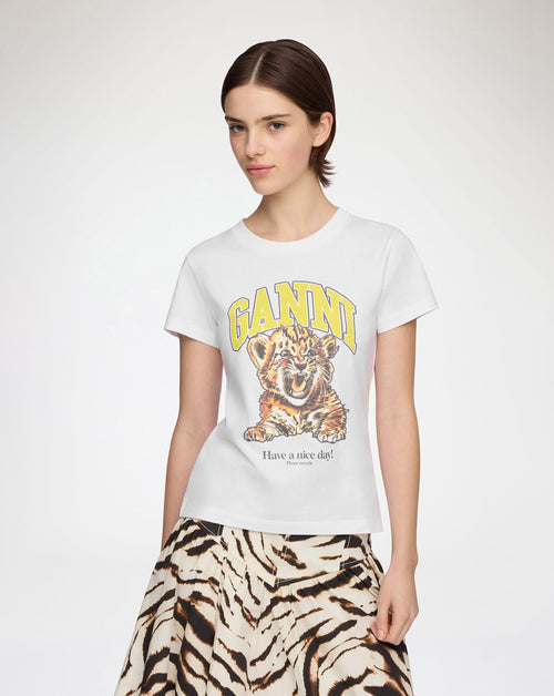 Tiger Print Baby Fit T-Shirt