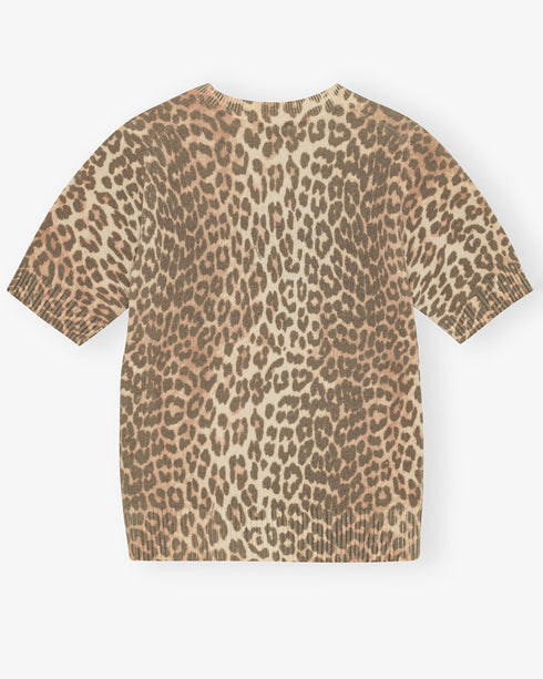 Graphic Wool Mix Printed SS Sweater