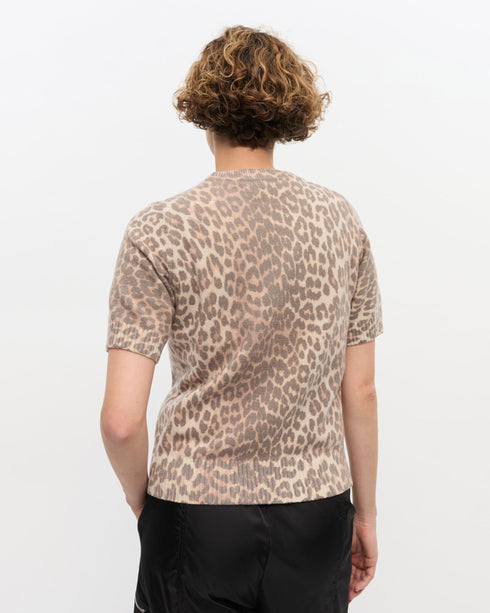 Graphic Wool Mix Printed SS Sweater