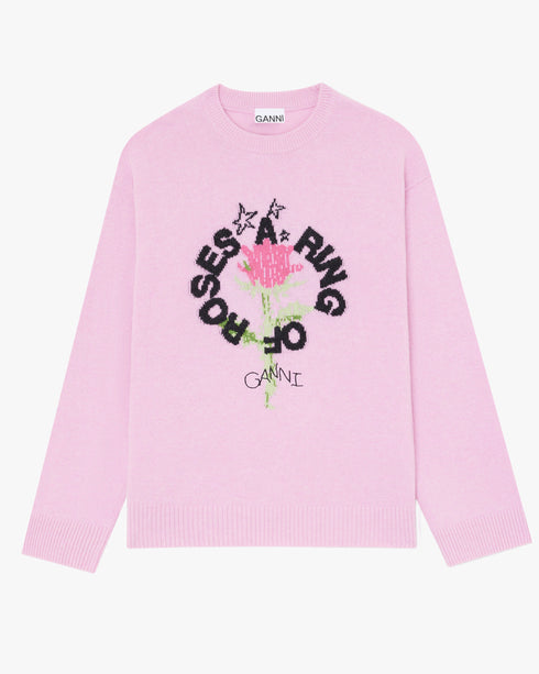 Graphic Wool Oversized Sweater